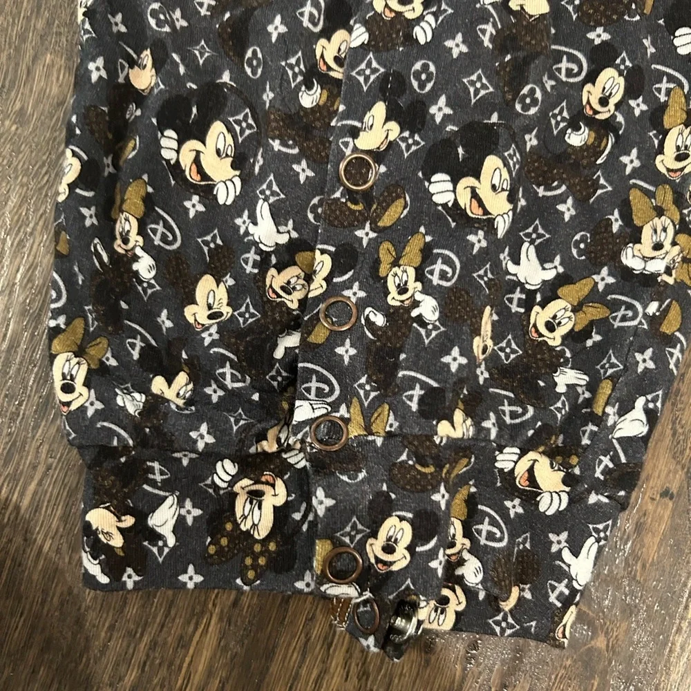 Disney Louis Vuitton print gown/onesie - Picture 2 of 3